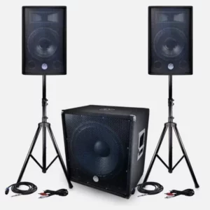 2 enceintes + caisson